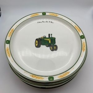 Set of 6 Vintage John Deere Gibson 'Nothing Runs Like A Deere' 8.5" Salad Plates